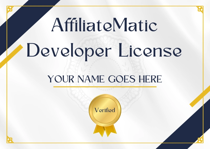 Affiliatematic Developer License